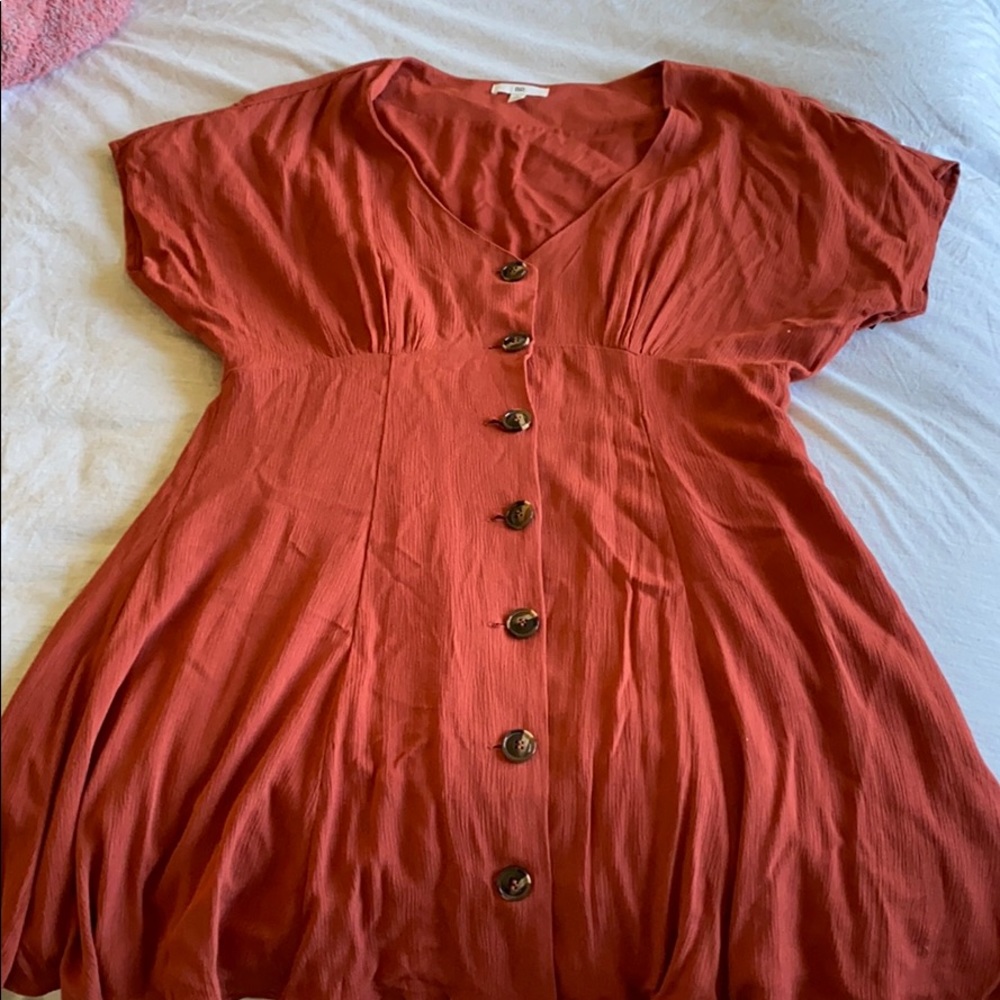 BP burnt orange dress